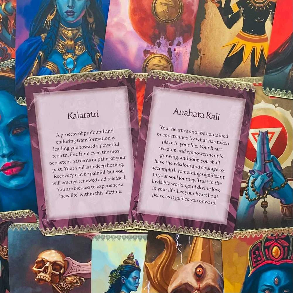 Blue Angel Mėlyna Angel Mėlyna Angel Kali Oracle Pocket Edition Kortos