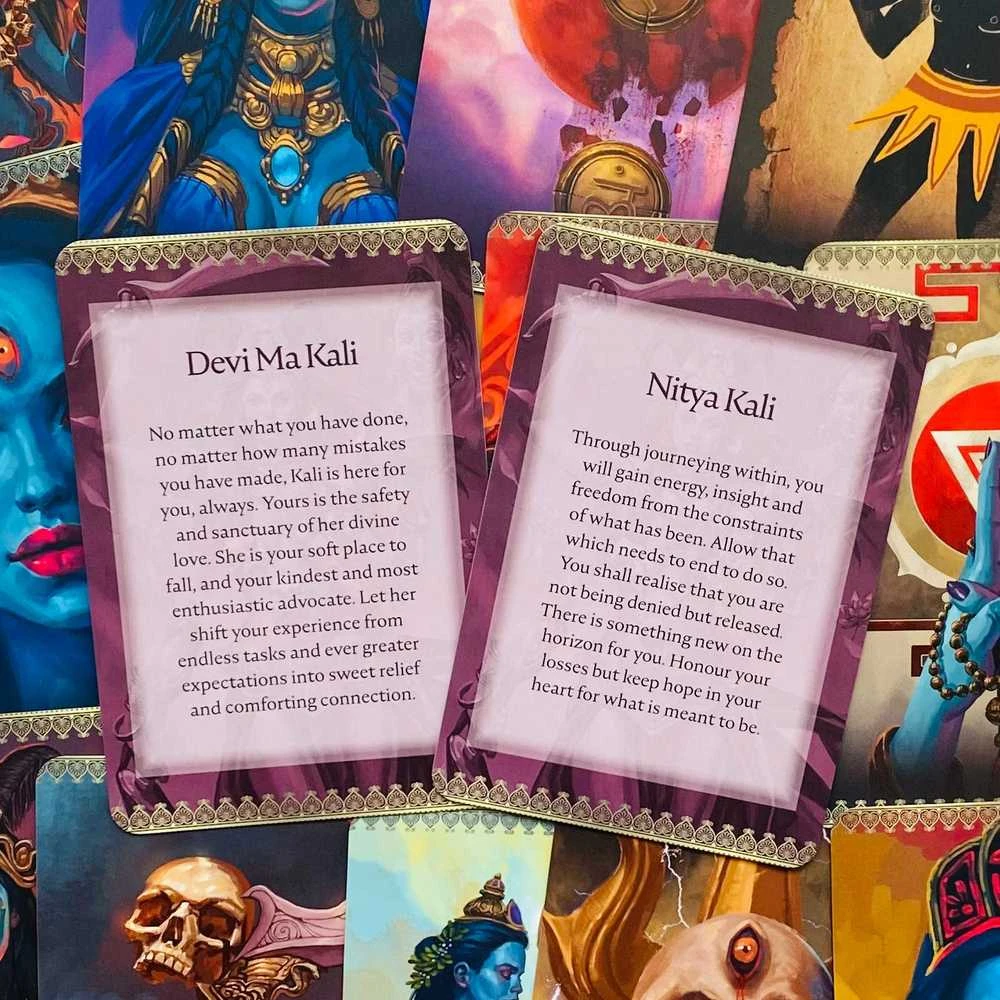 Blue Angel Mėlyna Angel Mėlyna Angel Kali Oracle Pocket Edition Kortos
