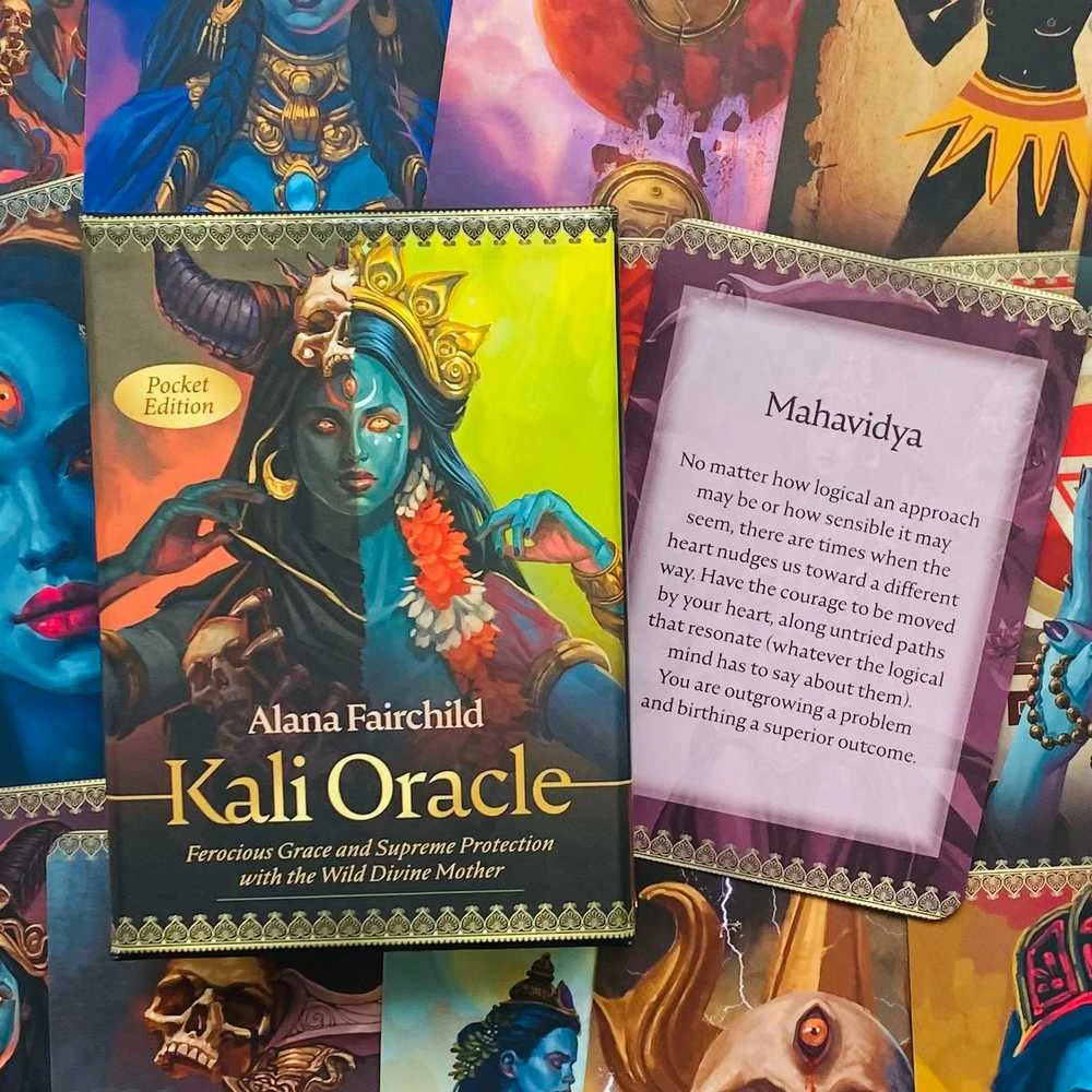 Blue Angel Mėlyna Angel Mėlyna Angel Kali Oracle Pocket Edition Kortos