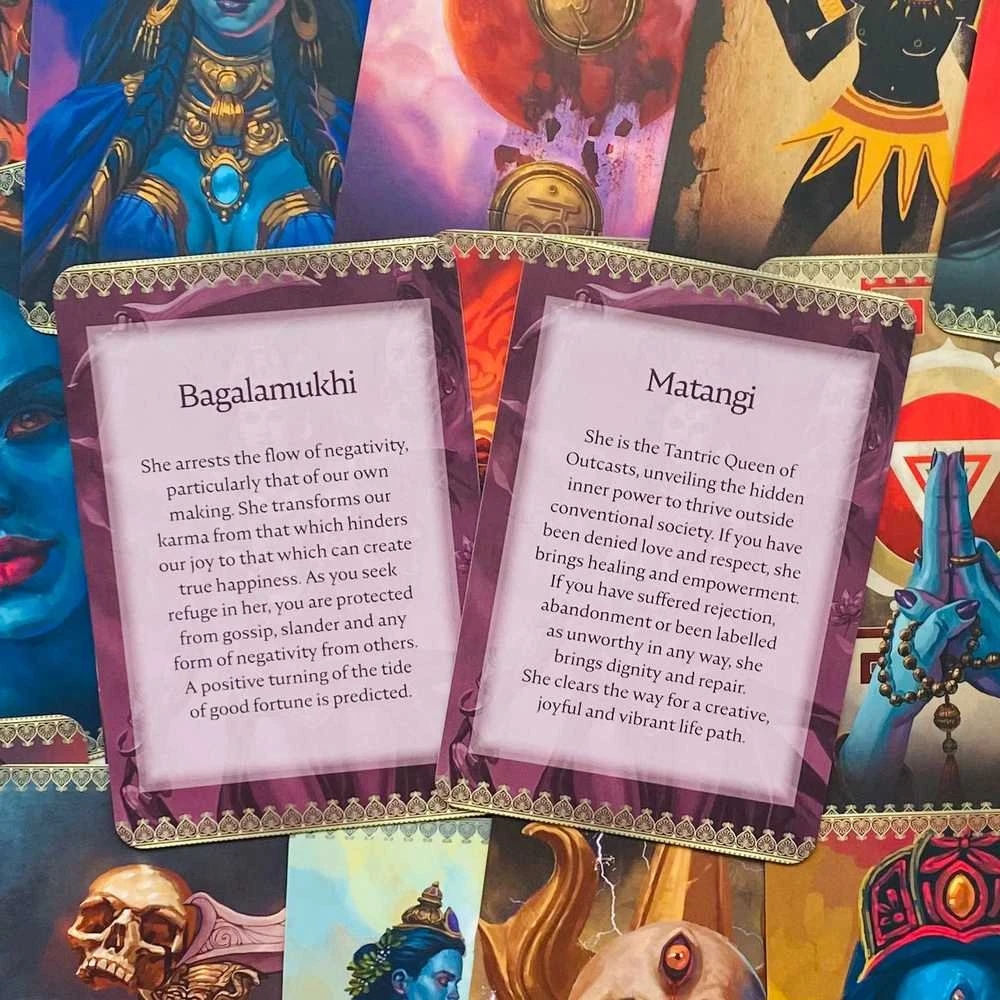 Blue Angel Mėlyna Angel Mėlyna Angel Kali Oracle Pocket Edition Kortos