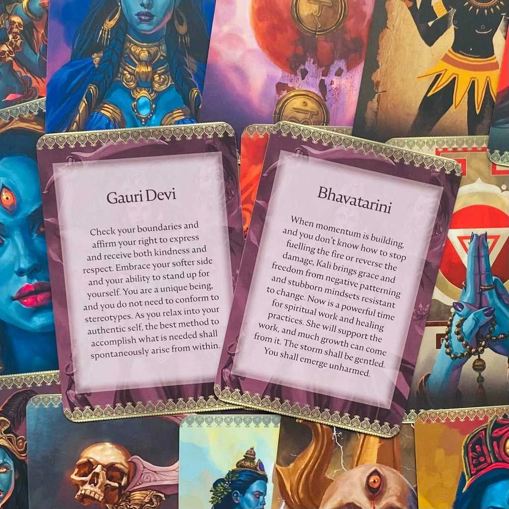 Blue Angel Mėlyna Angel Mėlyna Angel Kali Oracle Pocket Edition Kortos
