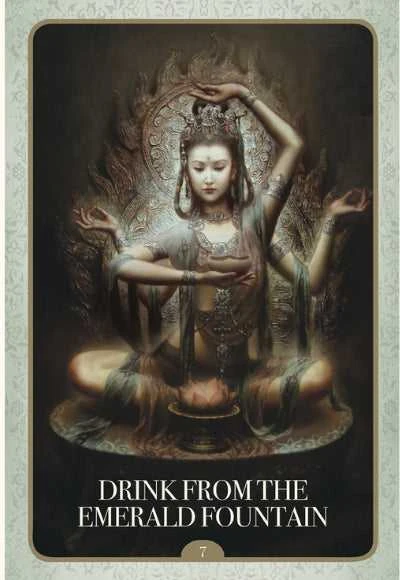 Blue Angel Mėlyna Angel Mėlyna Angel Kuan Yin Oracle Kortos