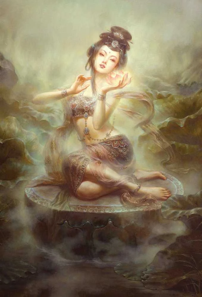 Blue Angel Mėlyna Angel Mėlyna Angel Kuan Yin Oracle Pocket Edition Kortos Kišeninis Leidimas