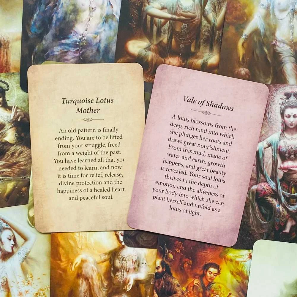 Blue Angel Mėlyna Angel Mėlyna Angel Kuan Yin Oracle Pocket Edition Kortos Kišeninis Leidimas