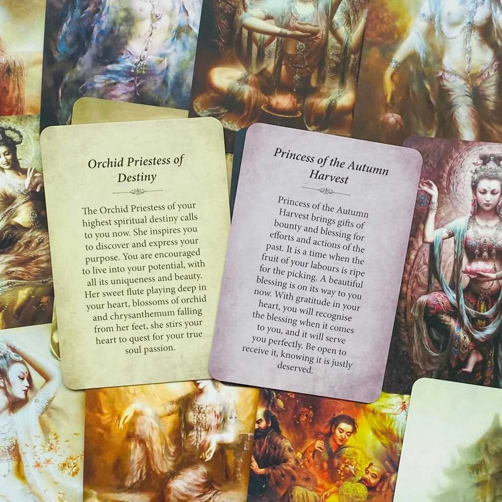 Blue Angel Mėlyna Angel Mėlyna Angel Kuan Yin Oracle Pocket Edition Kortos Kišeninis Leidimas