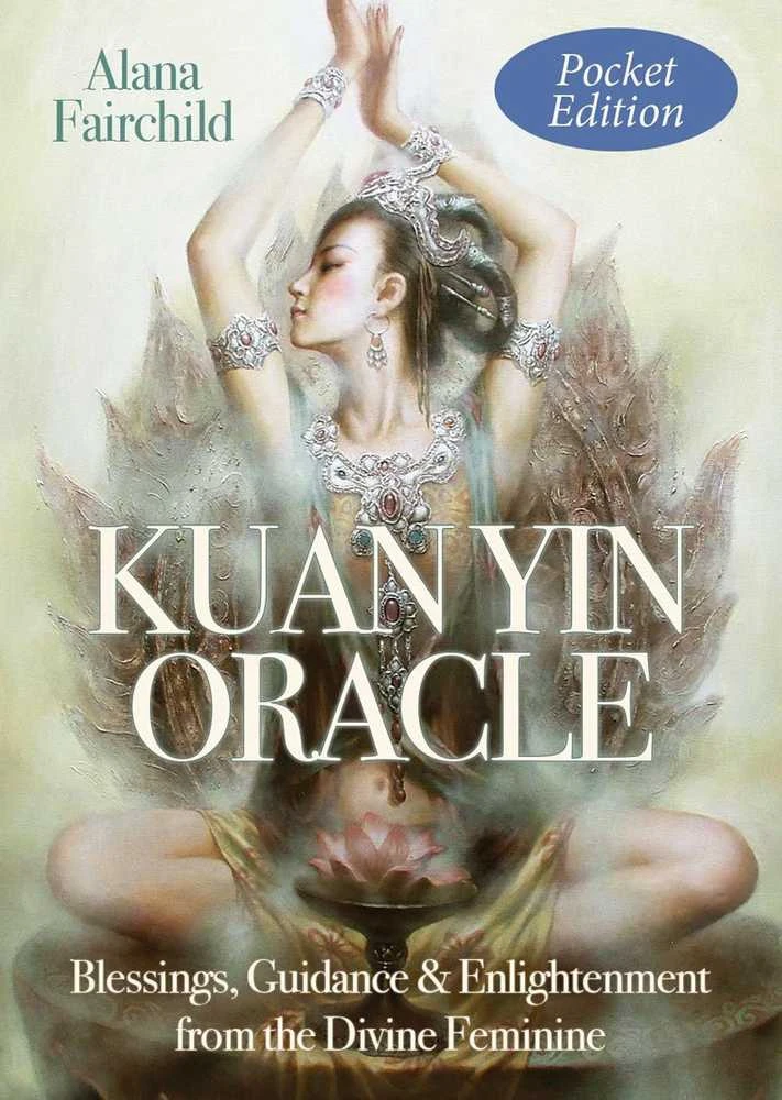 Blue Angel Mėlyna Angel Mėlyna Angel Kuan Yin Oracle Pocket Edition Kortos Kišeninis Leidimas