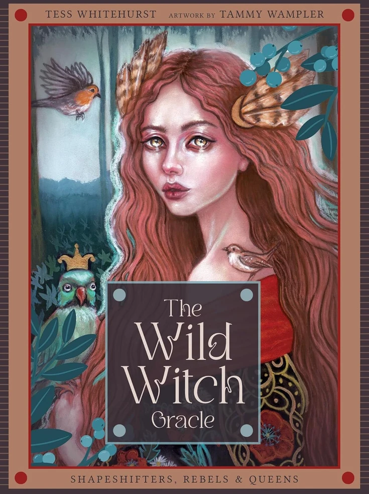 Blue Angel Mėlyna Angel Kolekcionuojamos Kortelės - The Wild Witch Oracle 44 Illustrated Cards And Guidebook
