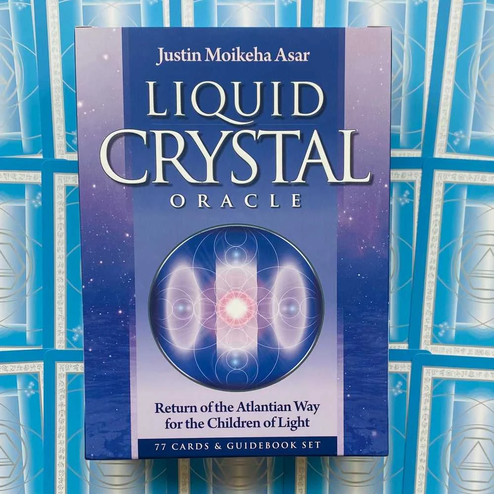 Blue Angel Mėlyna Angel Liquid Crystal Oracle Kortos Mėlyna Angel