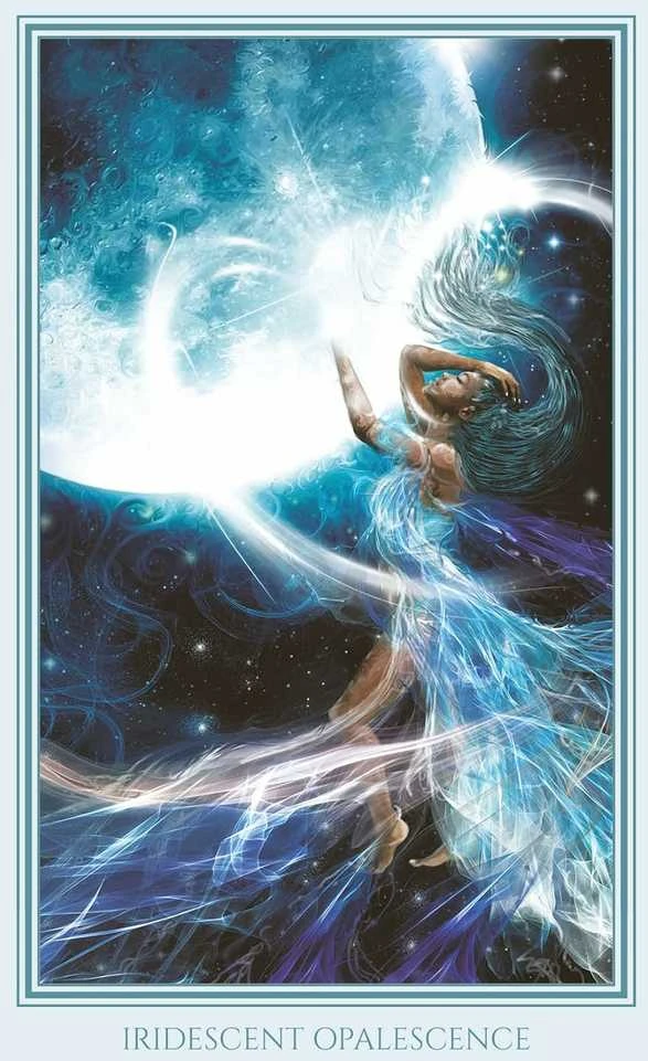 Blue Angel Mėlyna Angel Dvasinės Kortos - Mėlynojo Angelo Švytinčios Žmogiškumo Orakulo Kortos