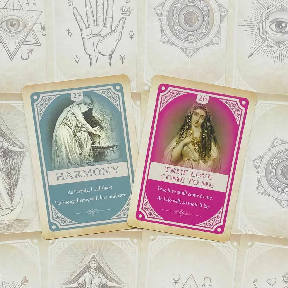 Blue Angel Mėlyna Angel Mėlyna Angel Magickal Spellcards Kortos