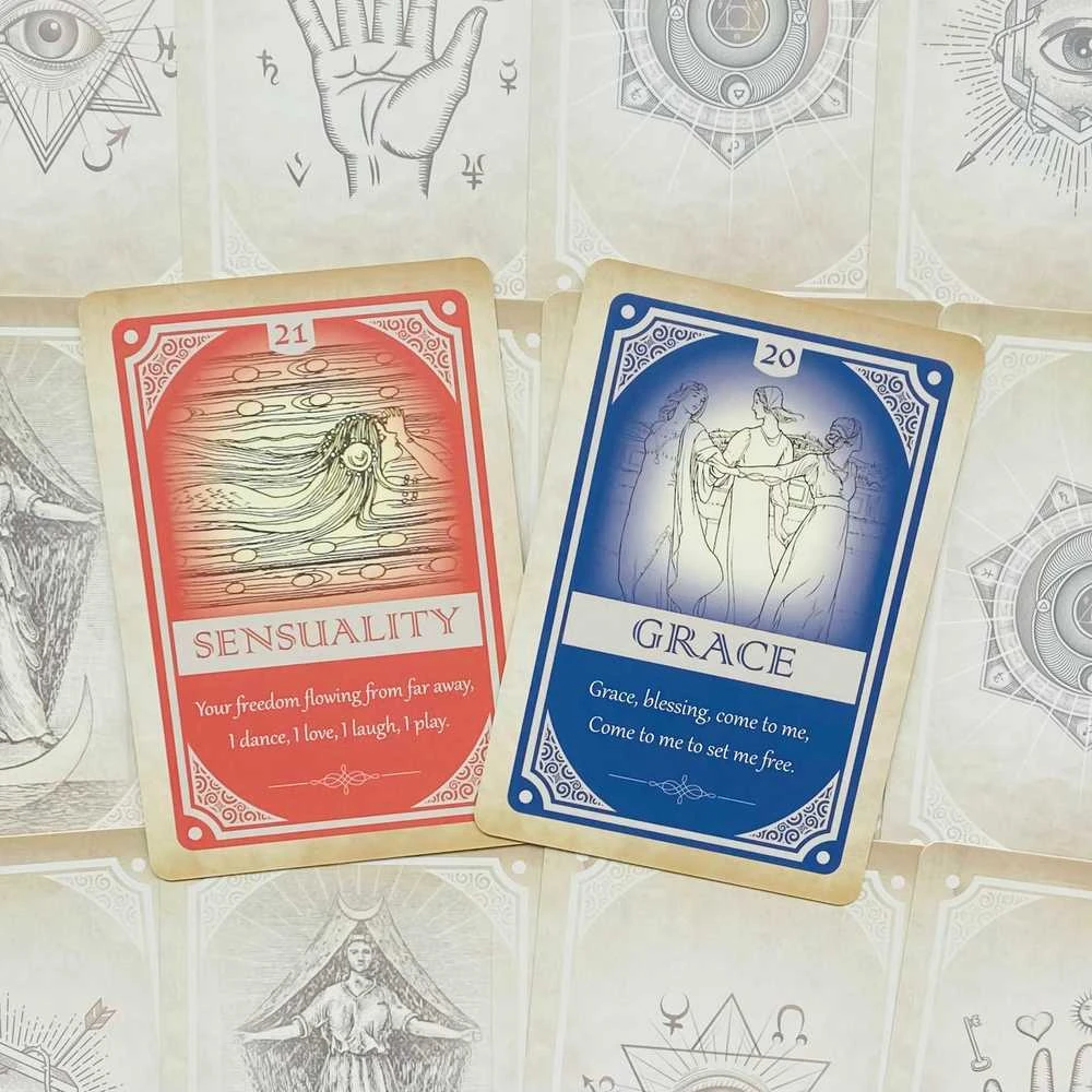 Blue Angel Mėlyna Angel Mėlyna Angel Magickal Spellcards Kortos