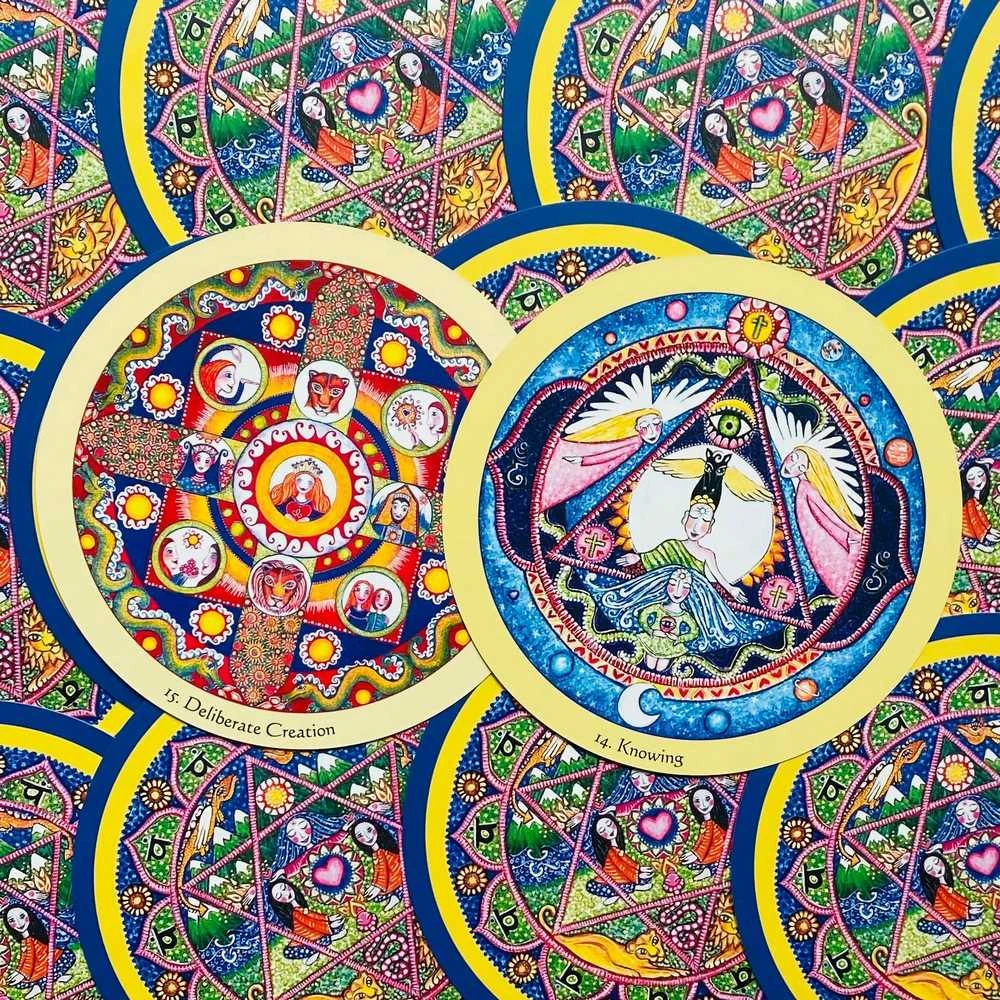 Blue Angel Mėlyna Angel Mėlyna Angel Mandala Oracle Kortos