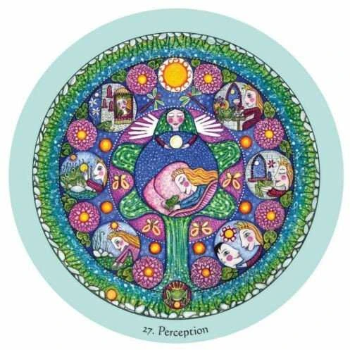 Blue Angel Mėlyna Angel Mėlyna Angel Mandala Oracle Kortos