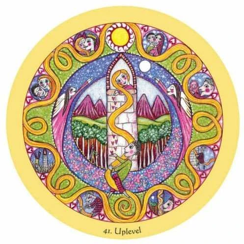 Blue Angel Mėlyna Angel Mėlyna Angel Mandala Oracle Kortos