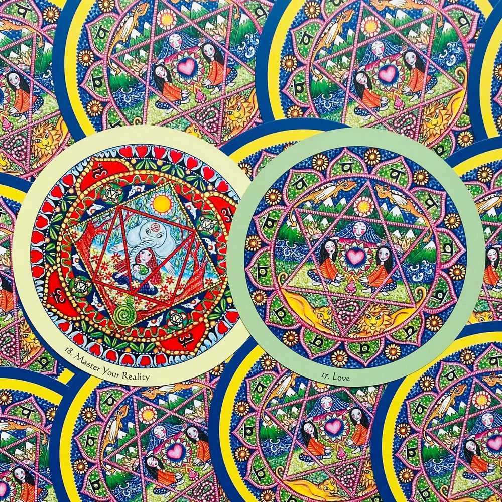 Blue Angel Mėlyna Angel Mėlyna Angel Mandala Oracle Kortos