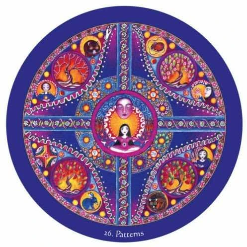 Blue Angel Mėlyna Angel Mėlyna Angel Mandala Oracle Kortos