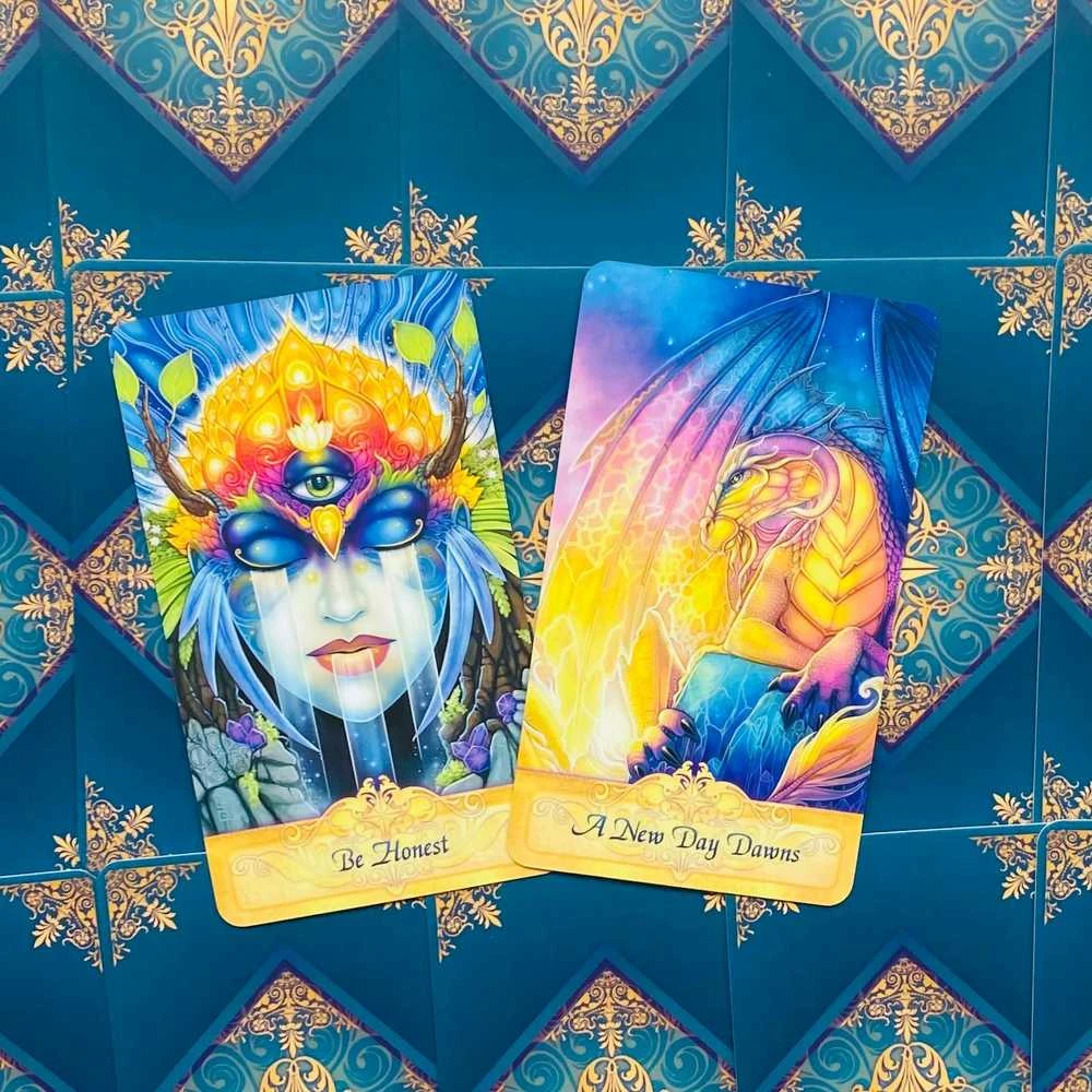 Blue Angel Mėlyna Angel Mėlyna Angel Messenger Oracle Kortos (2 Leidimas)