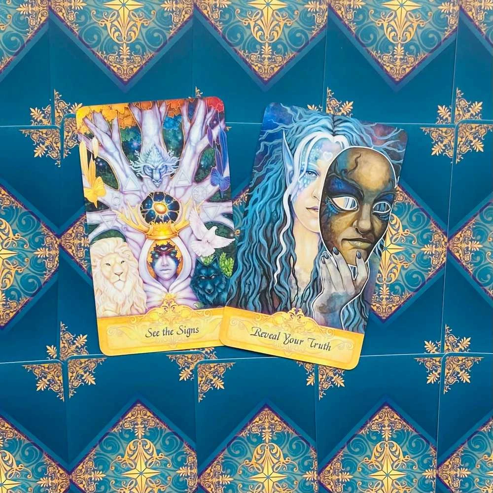 Blue Angel Mėlyna Angel Mėlyna Angel Messenger Oracle Kortos (2 Leidimas)