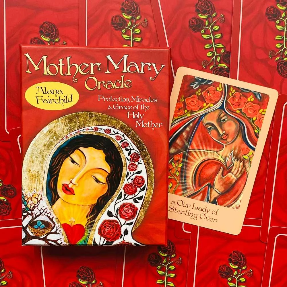 Blue Angel Mėlyna Angel Mėlyna Angel Mother Mary Oracle Kortos