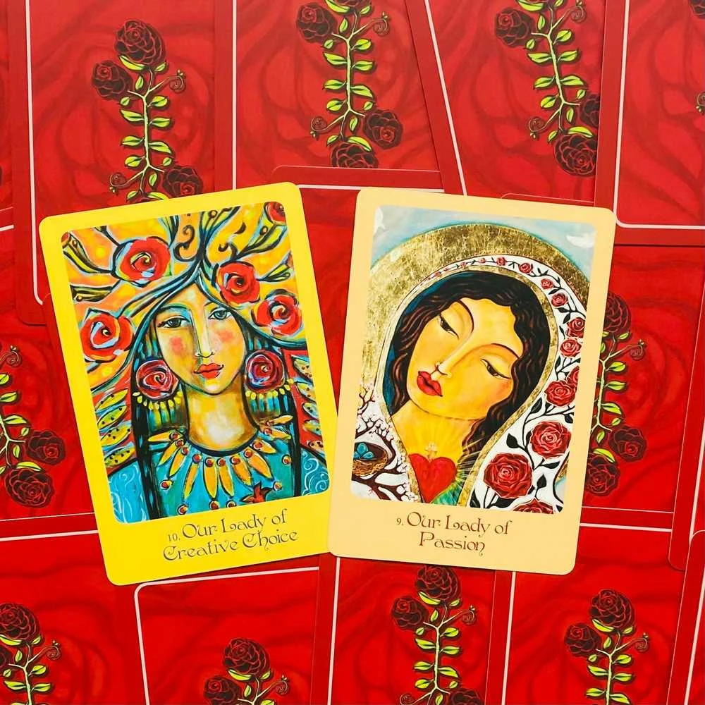 Blue Angel Mėlyna Angel Mėlyna Angel Mother Mary Oracle Kortos
