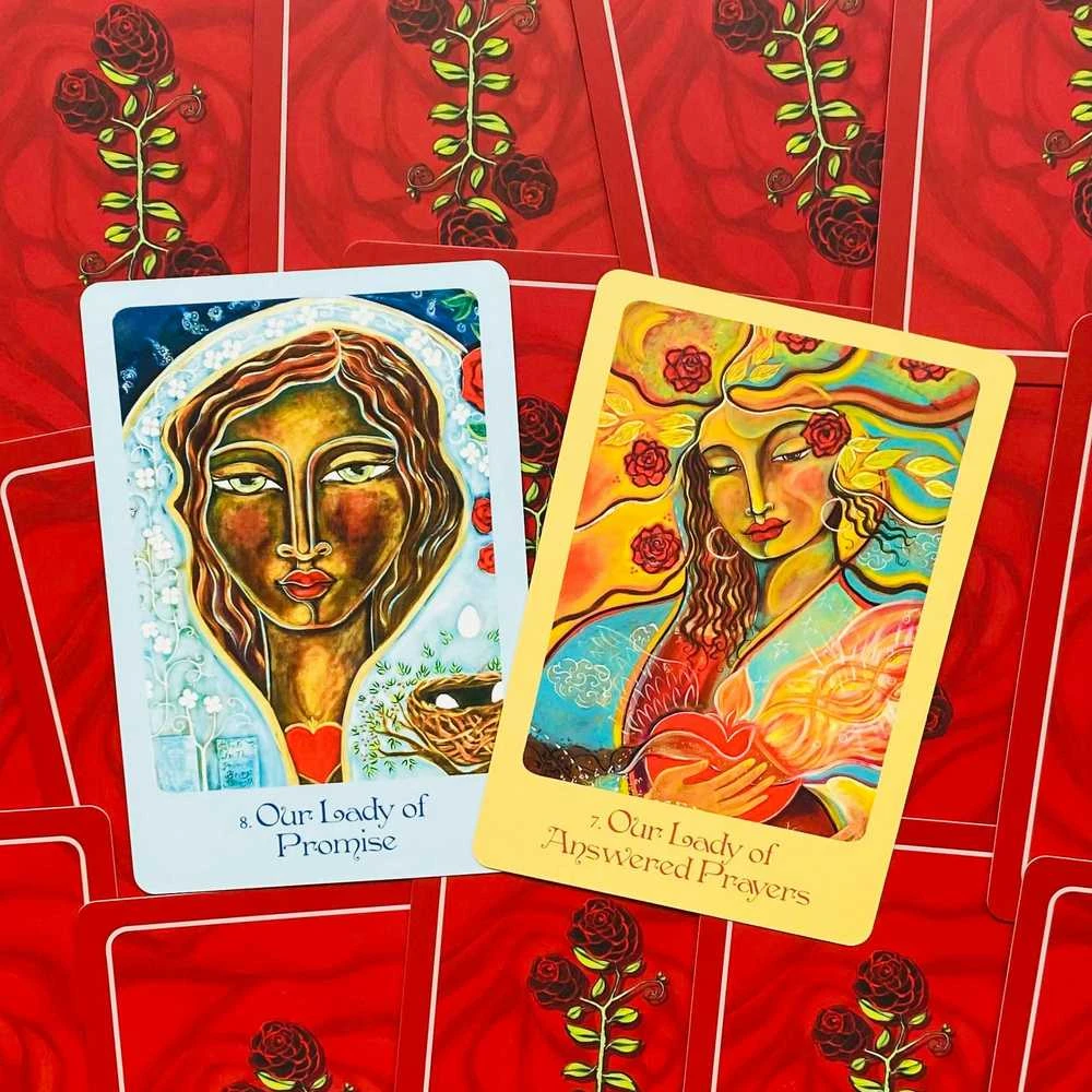 Blue Angel Mėlyna Angel Mėlyna Angel Mother Mary Oracle Kortos