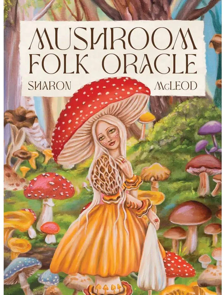 Blue Angel Mėlyna Angel Orakulo Kortelės - Mushroom Folk Oracle Cards 42-Card Deck Mėlyna Angel