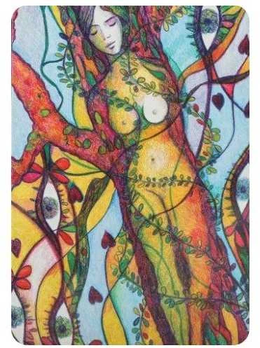 Blue Angel Namaste: Blessing and Divination kortos