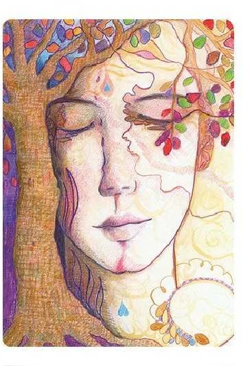Blue Angel Namaste: Blessing and Divination kortos