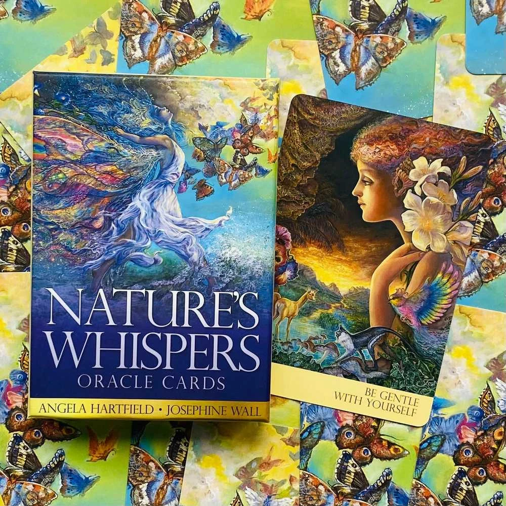 Blue Angel Mėlyna Angel Mėlyna Angel Natures Whispers Oracle Kortos
