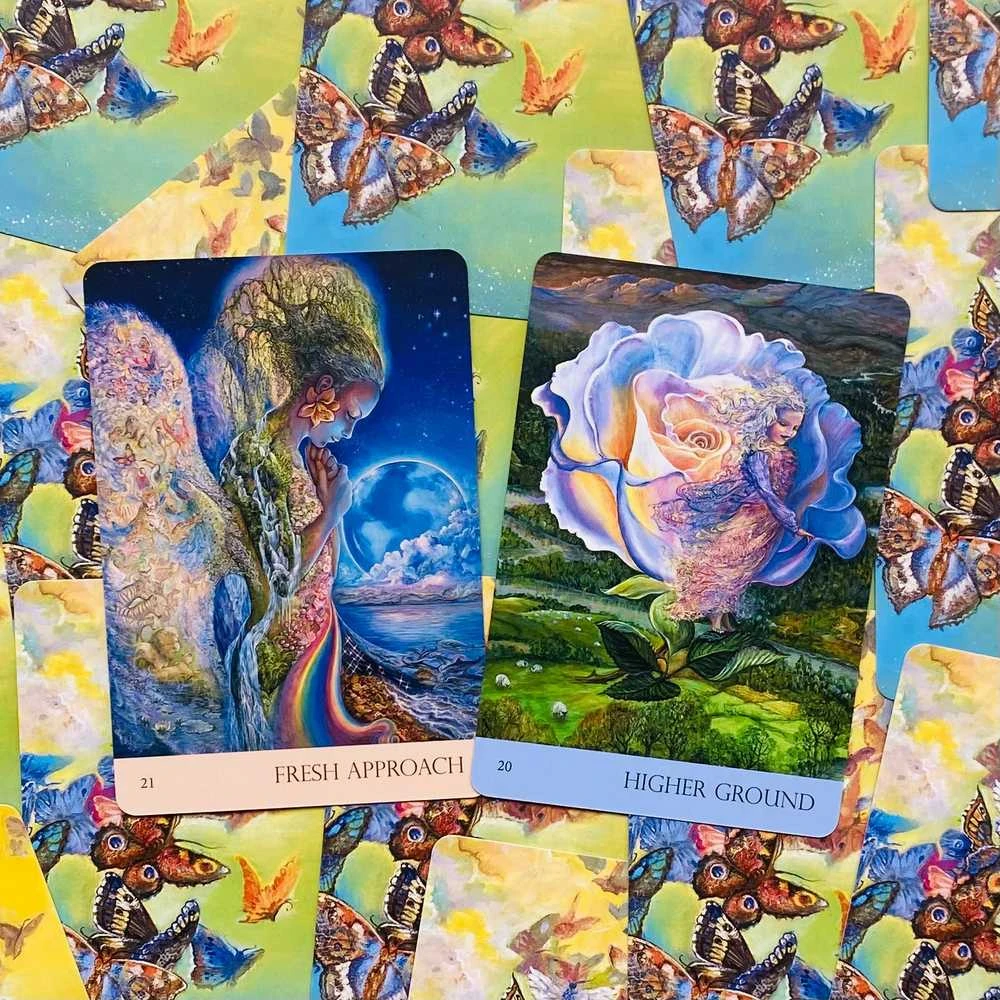 Blue Angel Mėlyna Angel Mėlyna Angel Natures Whispers Oracle Kortos