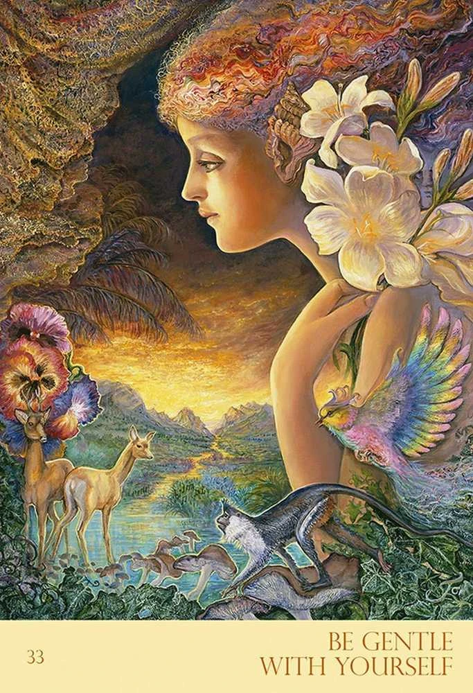 Blue Angel Mėlyna Angel Mėlyna Angel Natures Whispers Oracle Kortos