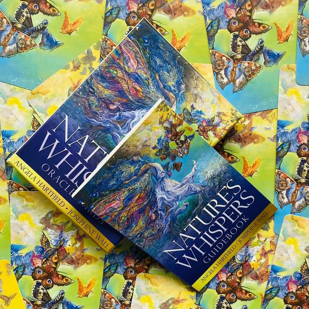 Blue Angel Mėlyna Angel Mėlyna Angel Natures Whispers Oracle Kortos