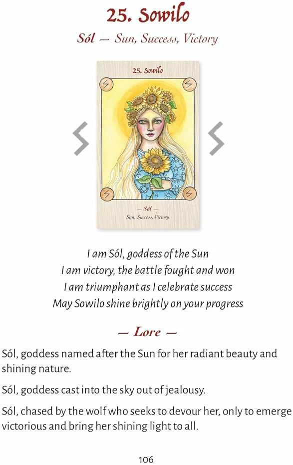 Blue Angel Mėlyna Angel Mėlyna Angel Norse Goddess Rune Oracle Kortos