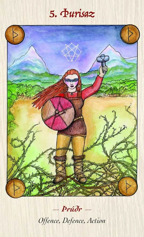 Blue Angel Mėlyna Angel Mėlyna Angel Norse Goddess Rune Oracle Kortos