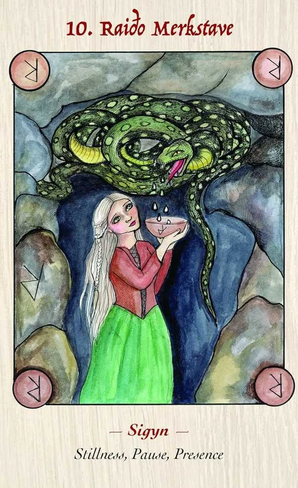 Blue Angel Mėlyna Angel Mėlyna Angel Norse Goddess Rune Oracle Kortos