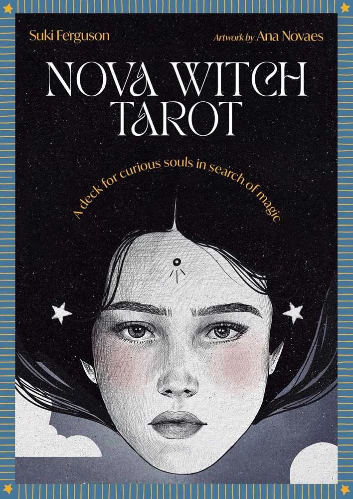 Blue Angel Mėlyna Angel Taro kortų rinkinys - Nova Witch Tarot 78 Kortos su Gidu