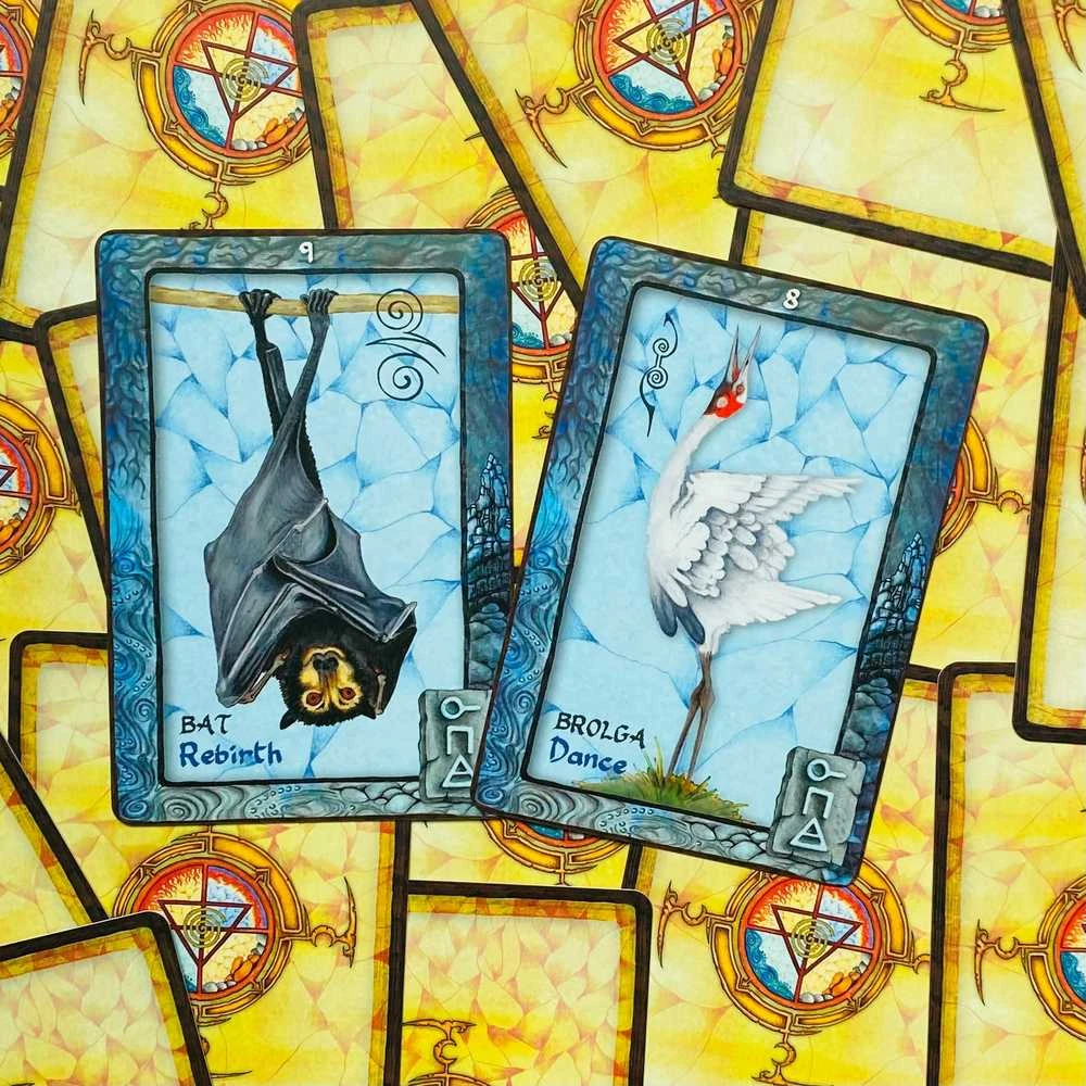 Blue Angel Mėlyna Angel Mėlyna Angel Animal Dreaming Oracle Kortos