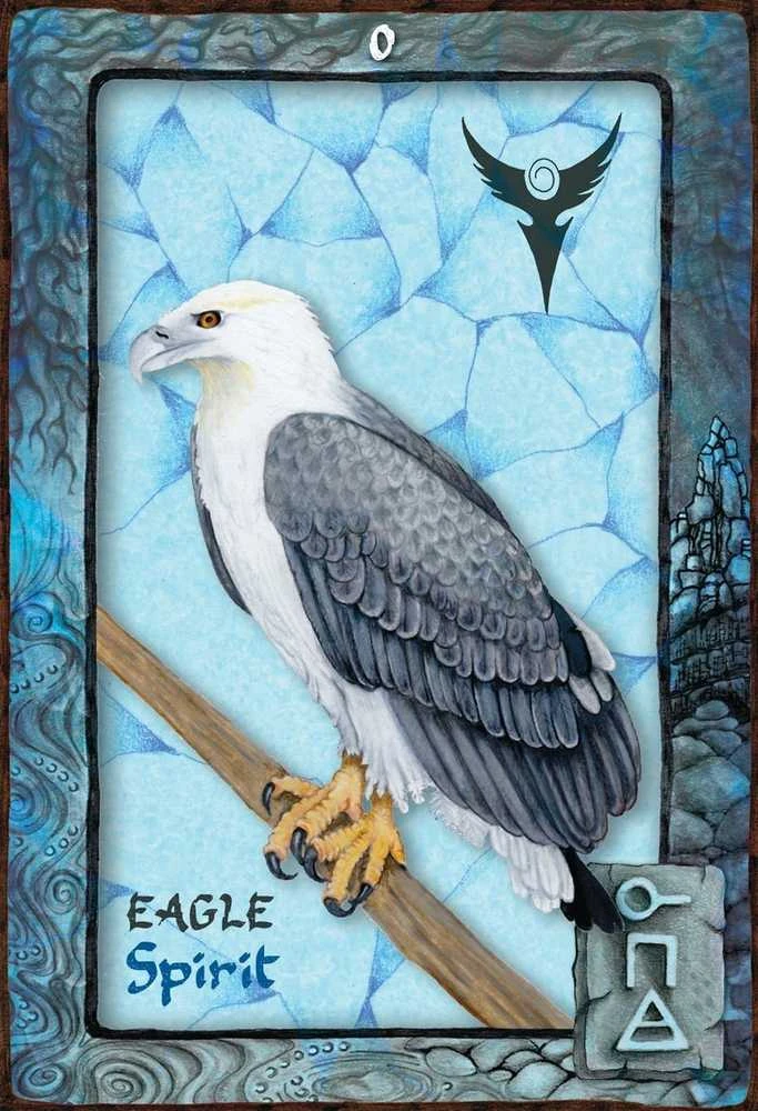 Blue Angel Mėlyna Angel Mėlyna Angel Animal Dreaming Oracle Kortos
