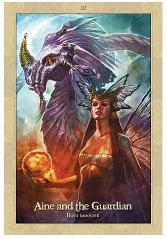 Blue Angel Mėlyna Angel Mėlyna Angel Oracle Of The Dragonfae Kortos