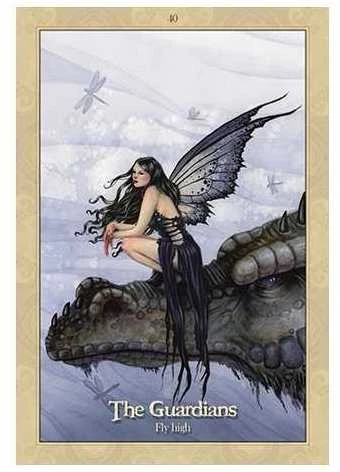 Blue Angel Mėlyna Angel Mėlyna Angel Oracle Of The Dragonfae Kortos