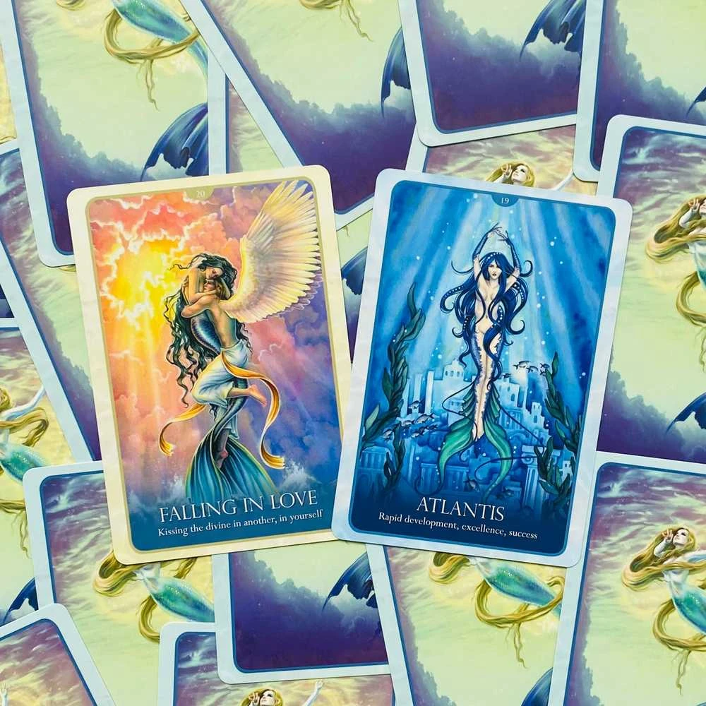 Blue Angel Mėlyna Angel Mėlyna Angel Oracle Of The Mermaids Kortos