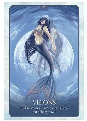 Blue Angel Mėlyna Angel Mėlyna Angel Oracle Of The Mermaids Kortos