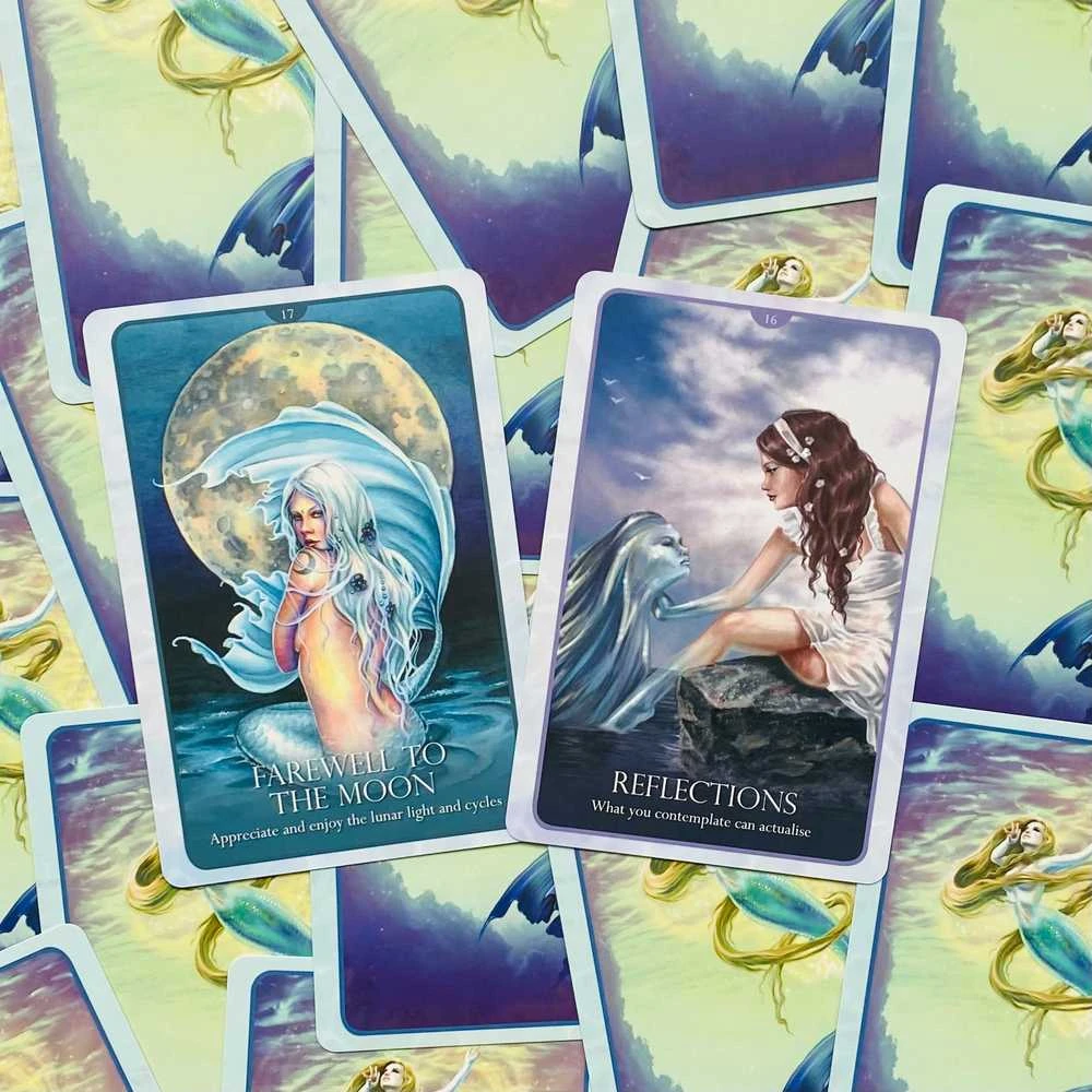 Blue Angel Mėlyna Angel Mėlyna Angel Oracle Of The Mermaids Kortos