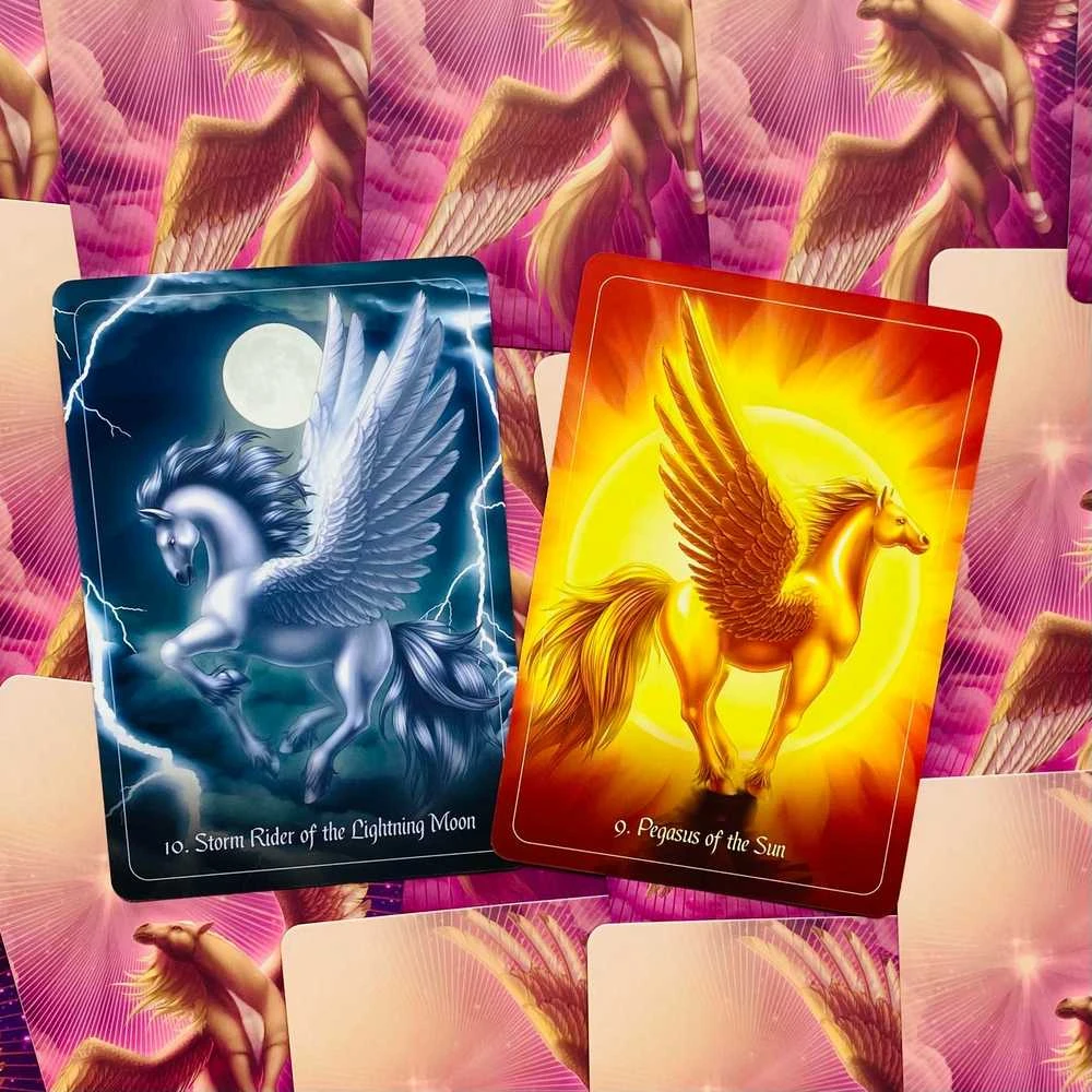 Blue Angel Mėlyna Angel Mėlyna Angel Pegasus Oracle Kortos