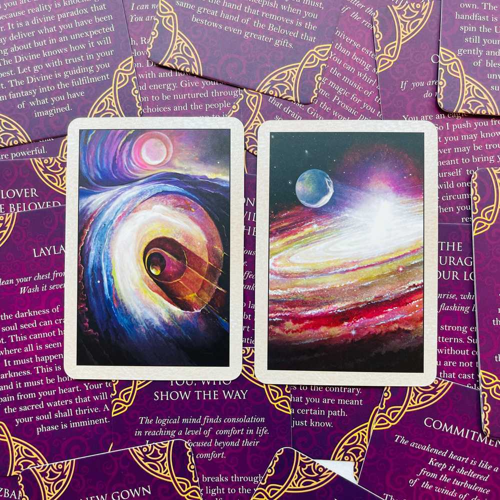 Blue Angel Mėlyna Angel Mėlyna Angel Rumi Oracle Pocket Edition Kortos