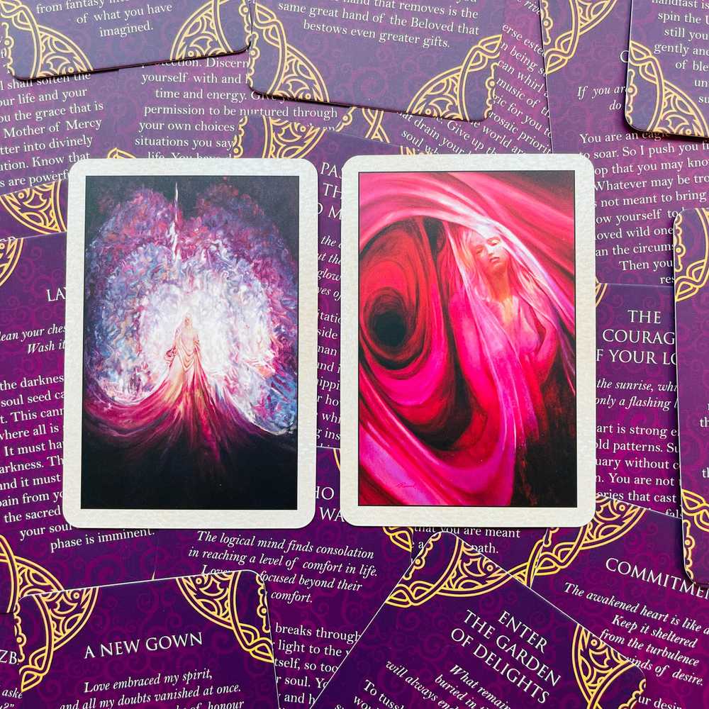 Blue Angel Mėlyna Angel Mėlyna Angel Rumi Oracle Pocket Edition Kortos