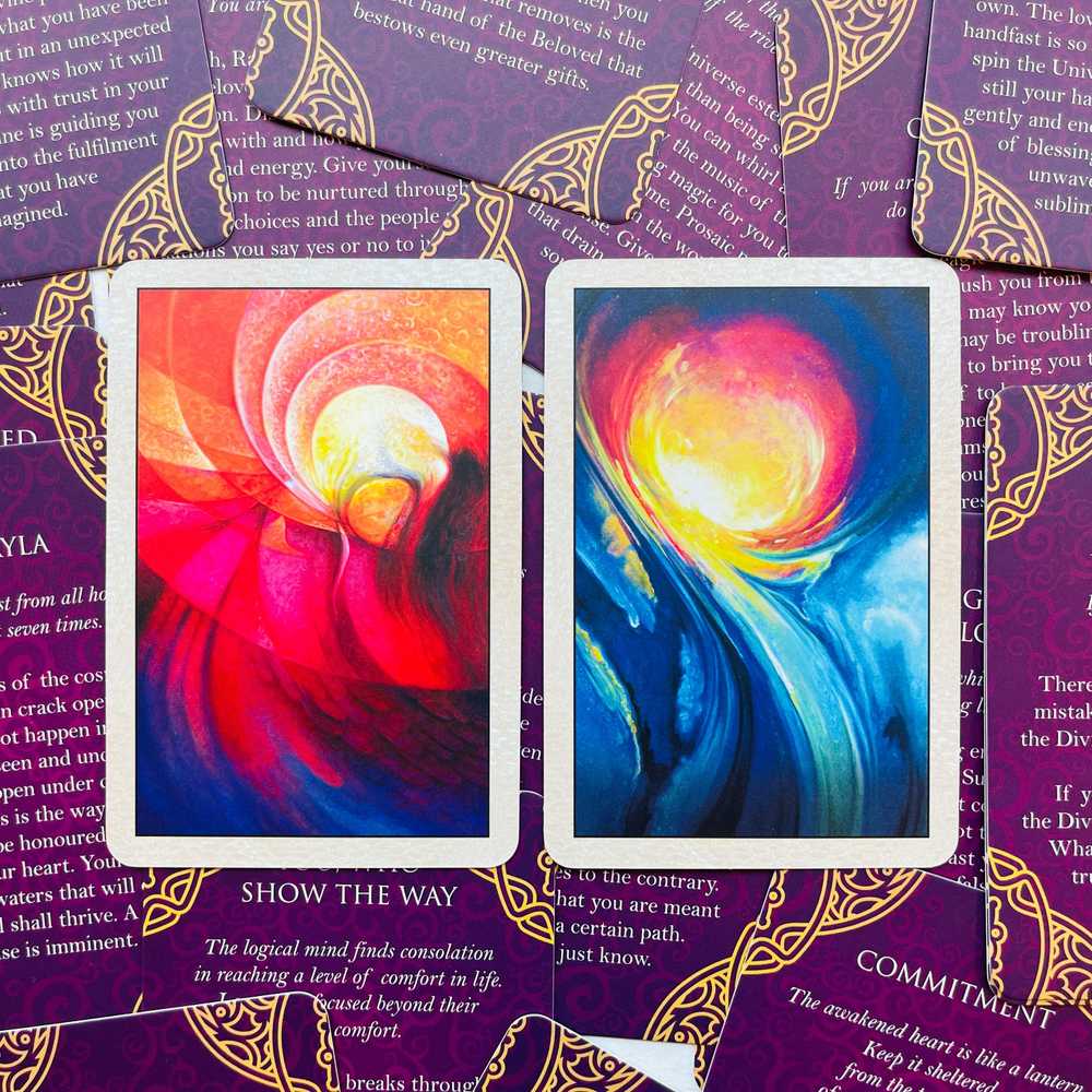 Blue Angel Mėlyna Angel Mėlyna Angel Rumi Oracle Pocket Edition Kortos