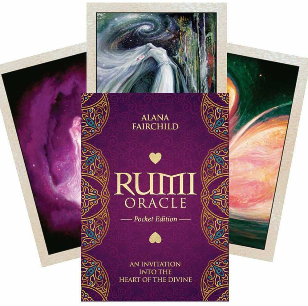 Blue Angel Mėlyna Angel Mėlyna Angel Rumi Oracle Pocket Edition Kortos