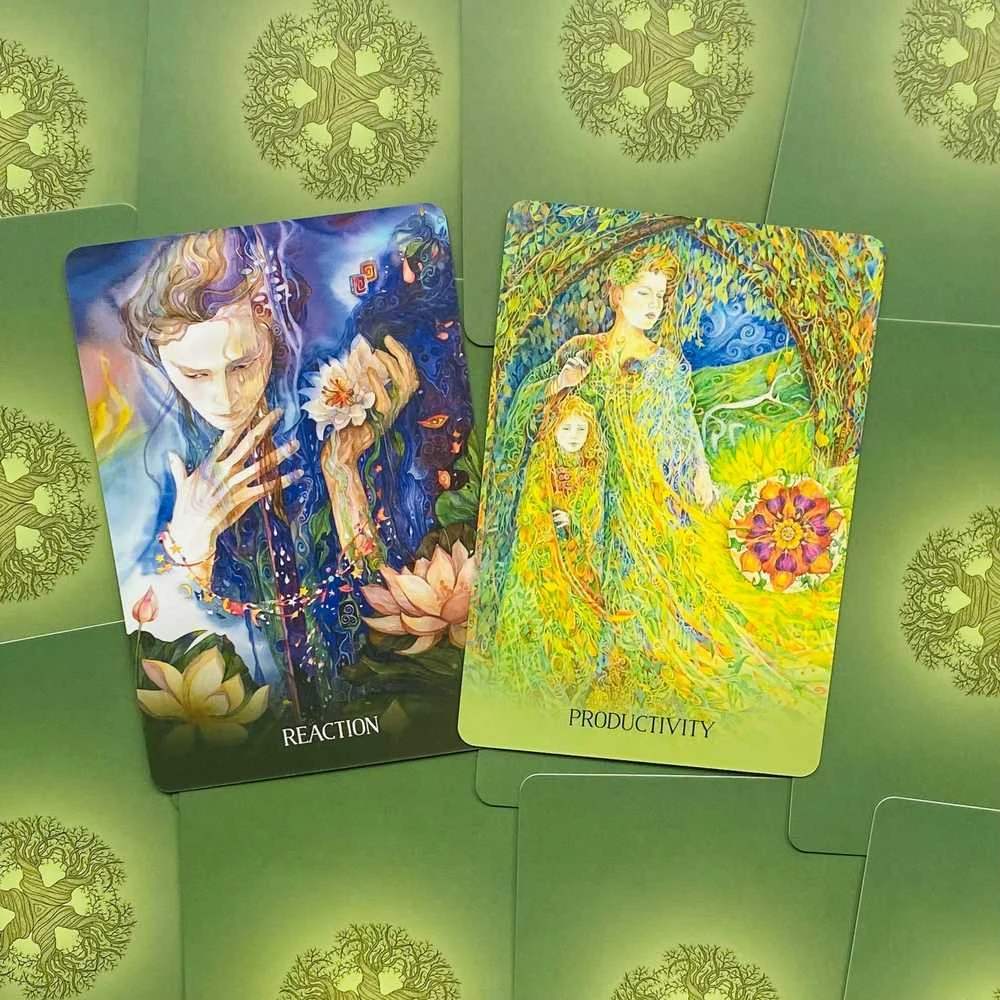 Blue Angel Mėlyna Angel Sacred Earth Oracle kortos