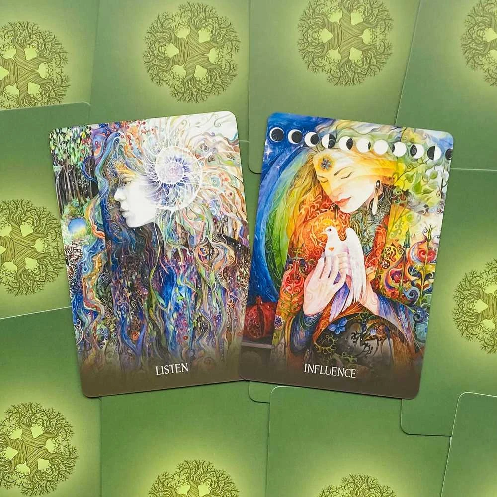 Blue Angel Mėlyna Angel Sacred Earth Oracle kortos